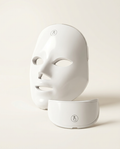 LED-mask för ansikte och hals – vit, med halsdel
